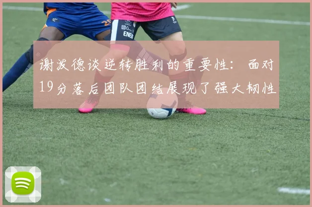 谢泼德谈逆转胜利的重要性：面对19分落后团队团结展现了强大韧性